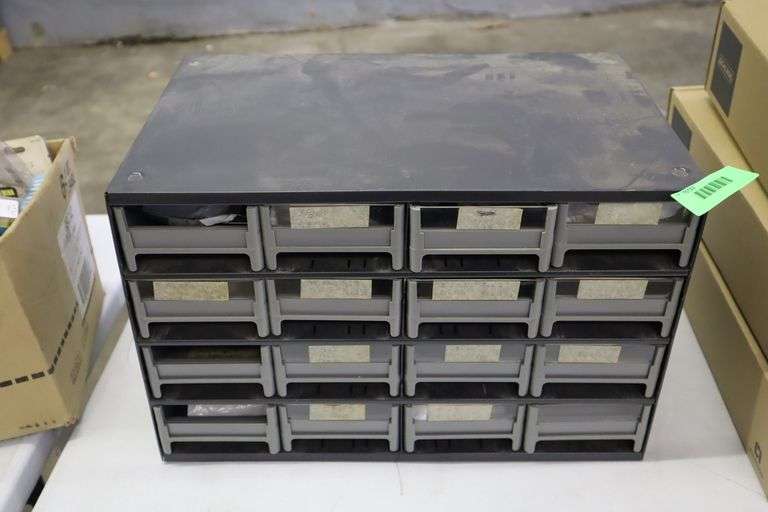 Drawer bin organizer with copper fittings Matthews Auctioneers