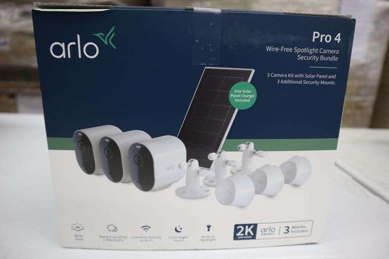 Arlo Pro 4 WireFree Spotlight Camera Security Bundle Matthews