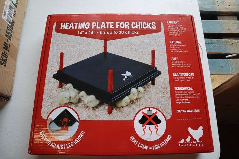 Heating Plates for chicks Matthews Auctioneers