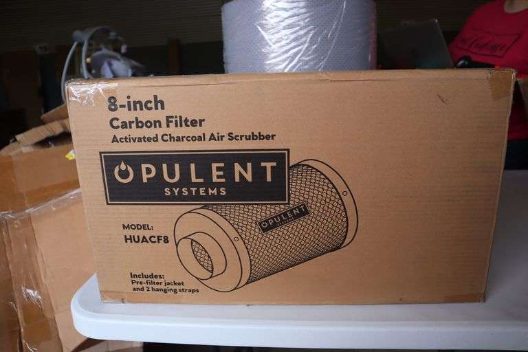 8" Air Carbon Filter Activated Charcoal Air Scrubber Matthews Auctioneers