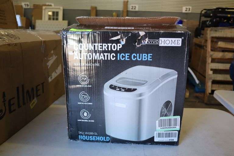 VivoHome countertop automatic ice cube maker machine Matthews Auctioneers