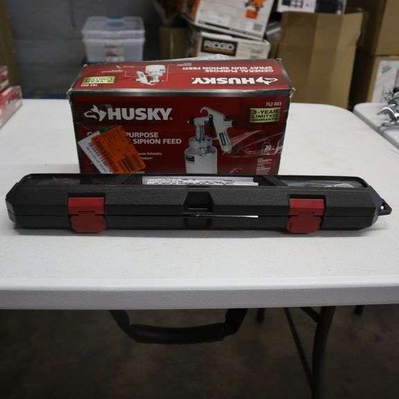Husky General Purpose Spray Gun Siphon Feed and Husky Torque Wrench