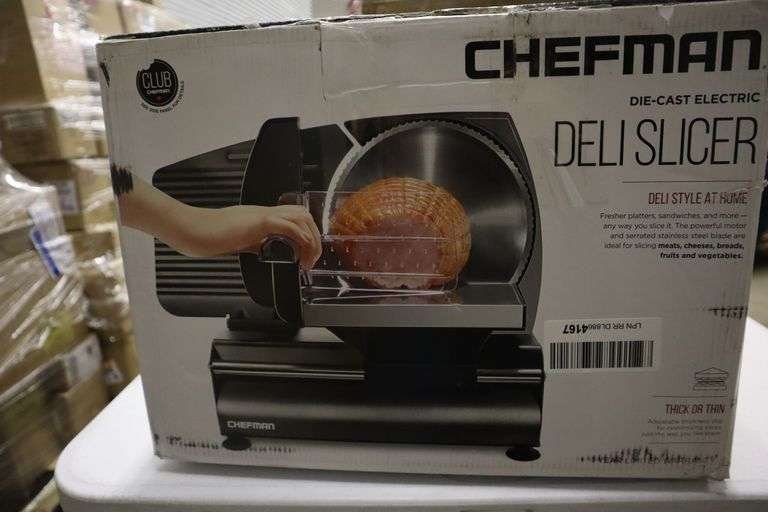 Chefman diecast electric deli slicer Matthews Auctioneers