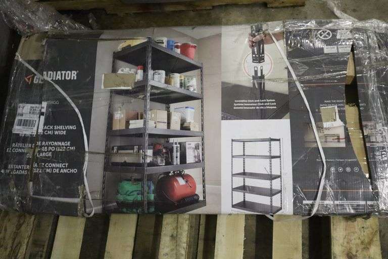 Gladiator Ez connect shelving unit Matthews Auctioneers