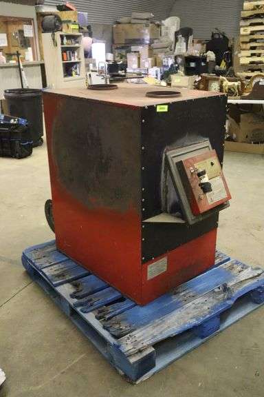 Johnson Energy Systems wood burning furnace with blowers- Has been used -  Matthews Auctioneers