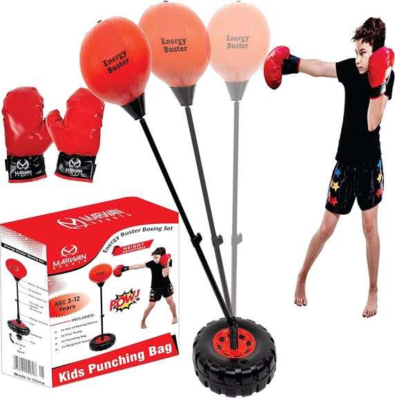 Punching Bag for Kids & Teens Incl Boxing Gloves 314 Years Old