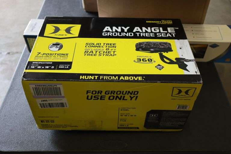 Hawk any angle ground tree seat Matthews Auctioneers