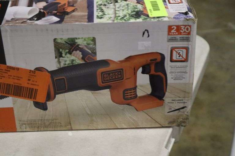 Black+Decker 20V reciprocating saw Matthews Auctioneers