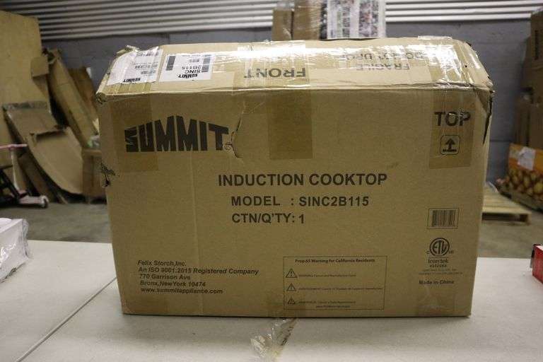 Summit induction cooktop Matthews Auctioneers