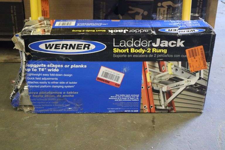 Werner Ladder Jack short body 2 rung Matthews Auctioneers