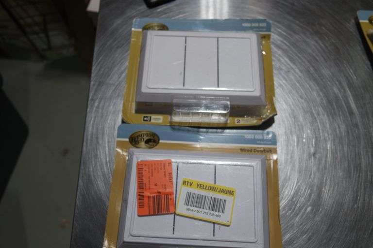 (2) HAMPTON BAY Wired Doorbell Chime, White Matthews Auctioneers