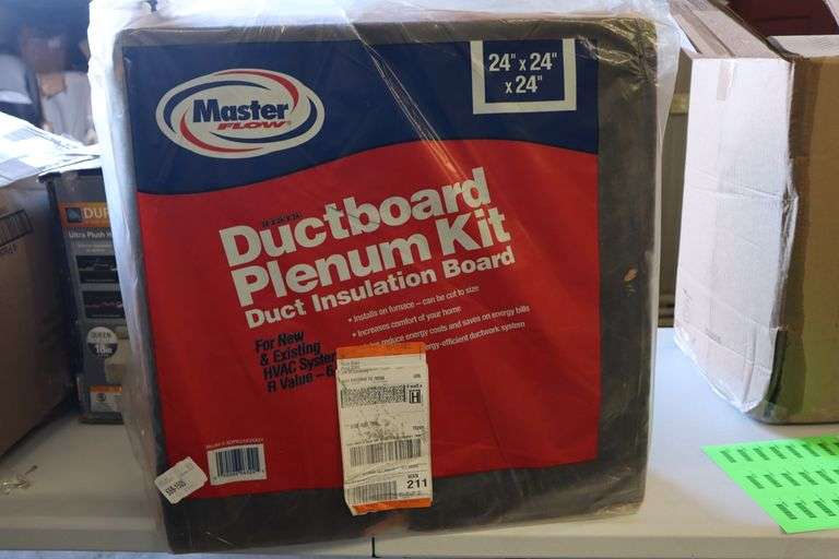 MasterFlow ductboard plenum kit duct insulation board 24"x24"x24