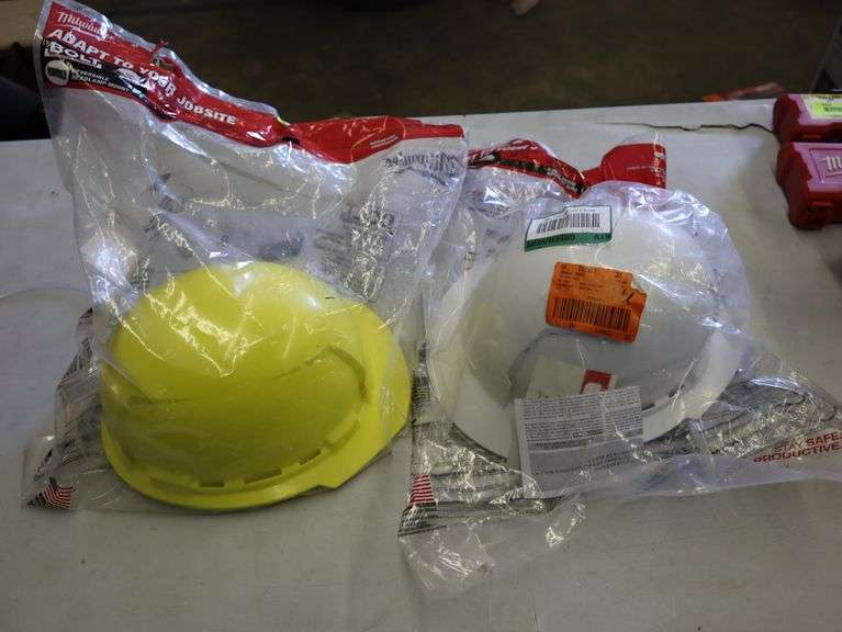 (2) Milwaukee hard hats Matthews Auctioneers