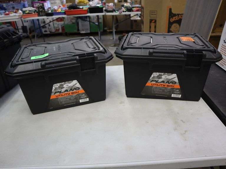 (2) Plano utility boxes Matthews Auctioneers