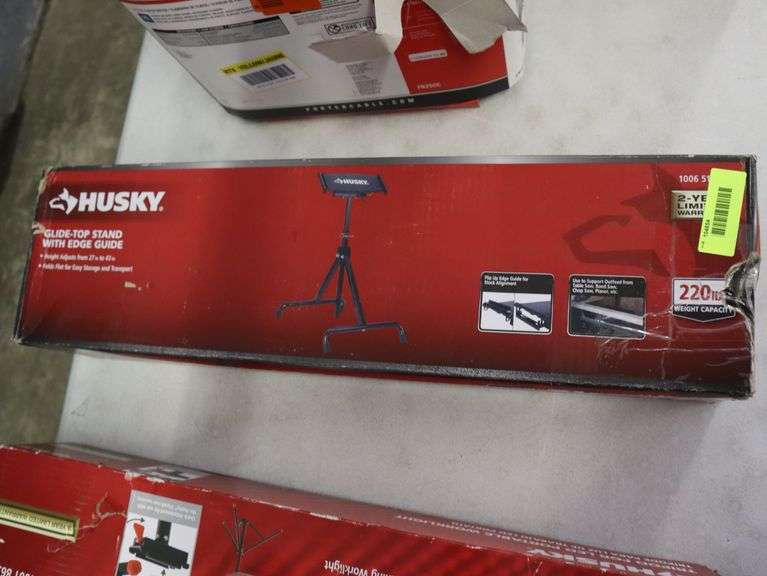 thumbnail image 2 of Husky Foldable Glide Top Stand – 26 Inch, Pivoting Top, Adjustable, Stationary Glide 2 of 6