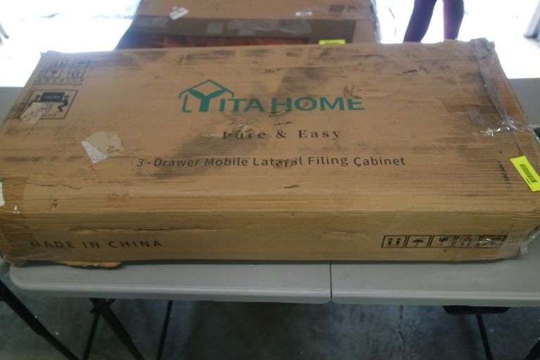 3 drawer mobile lateral filing yitahome Matthews Auctioneers