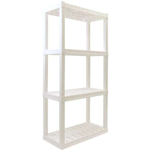 Hyper Tough 4 shelf plastic shelving unit Matthews Auctioneers