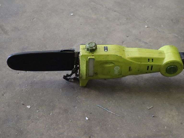 Sunjoe 24V 14' reach cordless telescoping pole chain saw Tested and