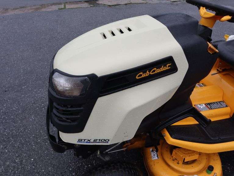 Cub Cadet GTX 2100 Riding Mower with Bagger, Snow Blade, and Chains