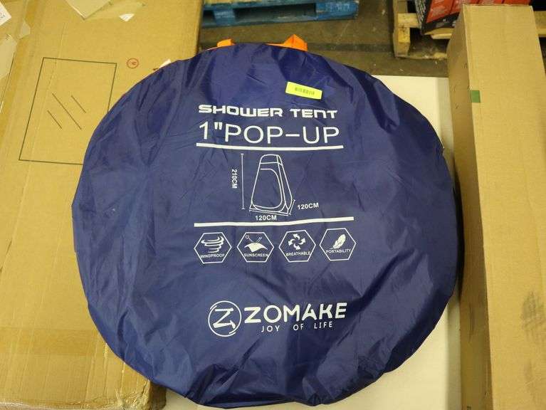 Pop up shower tent Matthews Auctioneers