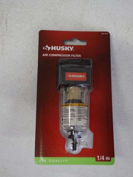 Case of 2 Husky air compressor filter - Matthews Auctioneers