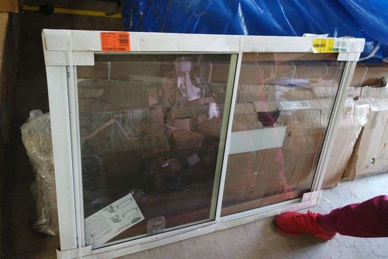 32 in. x 47 in. 2Track Single Hung Aluminum Storm Window Matthews