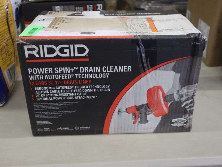Ridgid power spin drain cleaner Matthews Auctioneers