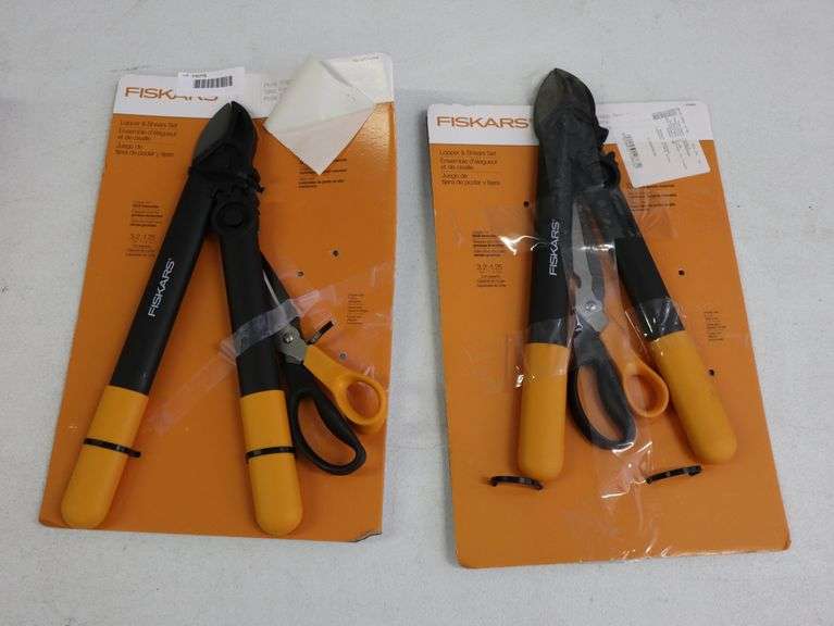(2) Fiskars lopper and shear sets Matthews Auctioneers