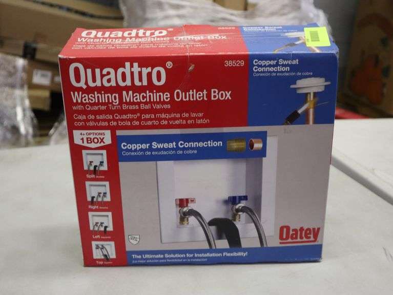 Quadtro washing machine outlet box Matthews Auctioneers