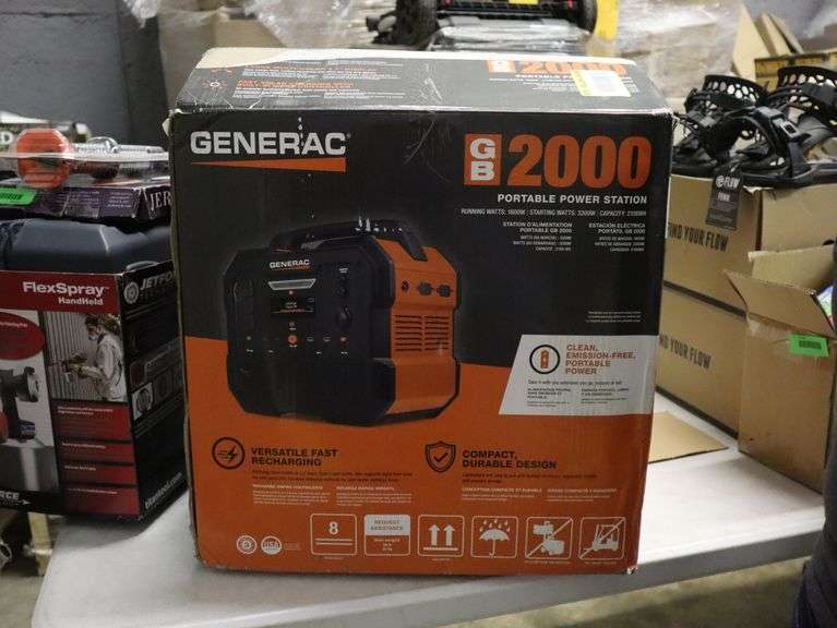 Generac GB2000 Portable Power Station Matthews Auctioneers