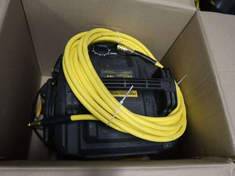 Dewalt 18 gauge brad nailer and 6 gal pancake air compressor kit Has