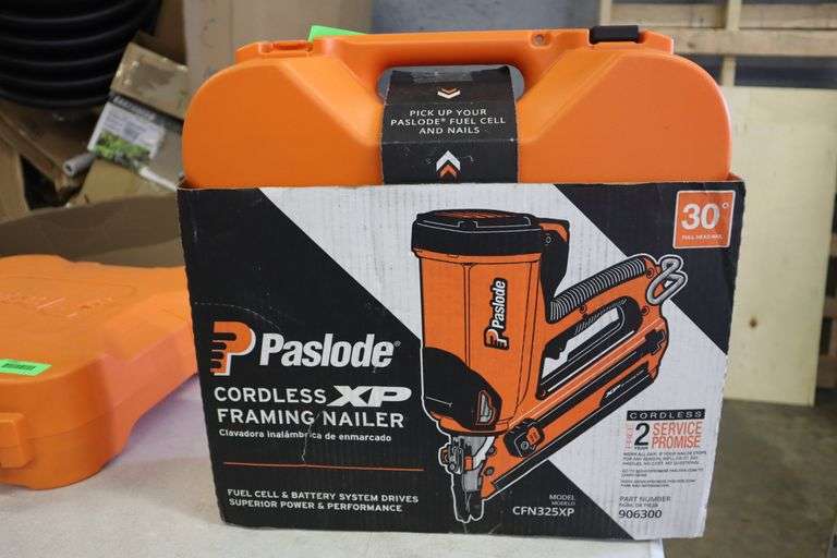 Paslode cordless framing nailer Has been used Matthews Auctioneers