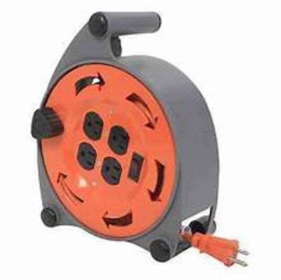20 ft. 16/3 Retractable Extension Cord Reel with 4Outlets Matthews