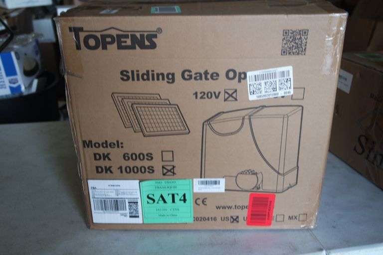TOPENS DK1000S Solar Sliding Gate Opener Rack Drive Automatic Gate