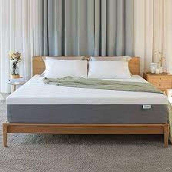 12" King size memory foam mattress Matthews Auctioneers