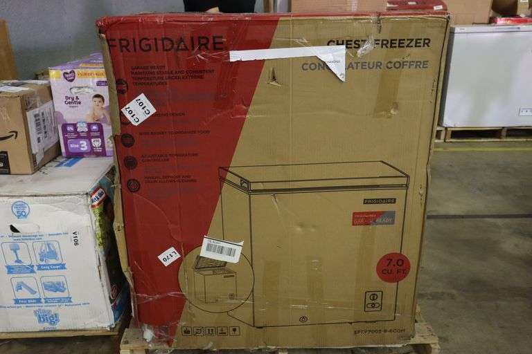 Frigidaire 7 cu ft chest freezer Matthews Auctioneers
