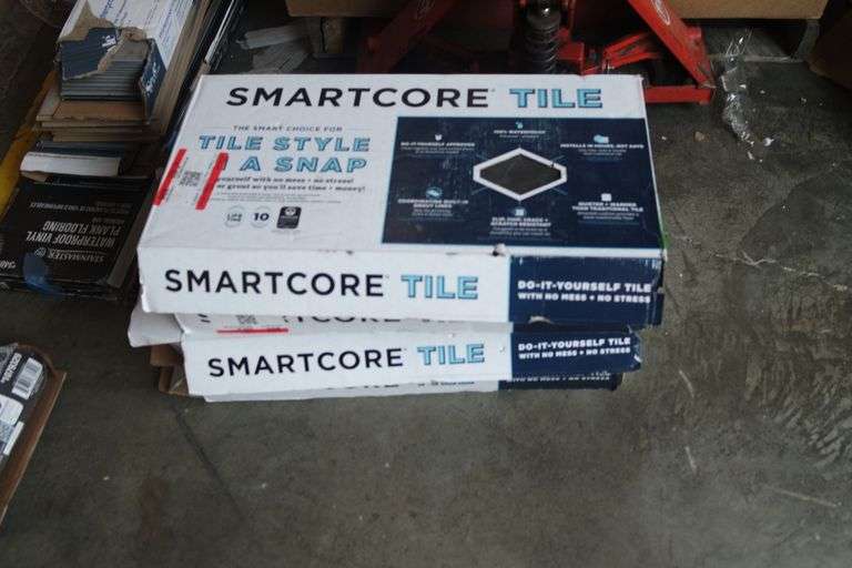 (4) BOX SMARTCORE Mesa Marble 12in x 24in Waterproof Luxury Vinyl Tile Flooring (15.5sq ft