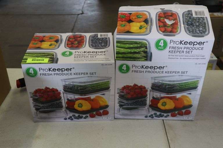 (8) ProKeeper Produce Keeper Set Slightly Used Matthews Auctioneers