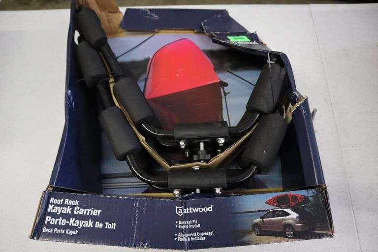 Attwood roof rack kayak carrier Matthews Auctioneers