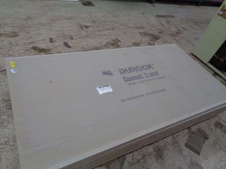 19 EACHDUROCK CEMENT BOARD 4 X 8 Matthews Auctioneers