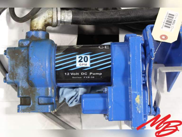 GPI fuel pump M1505EM, 12v, 20 gpm, hose & nozzle Musser Bros. Inc.