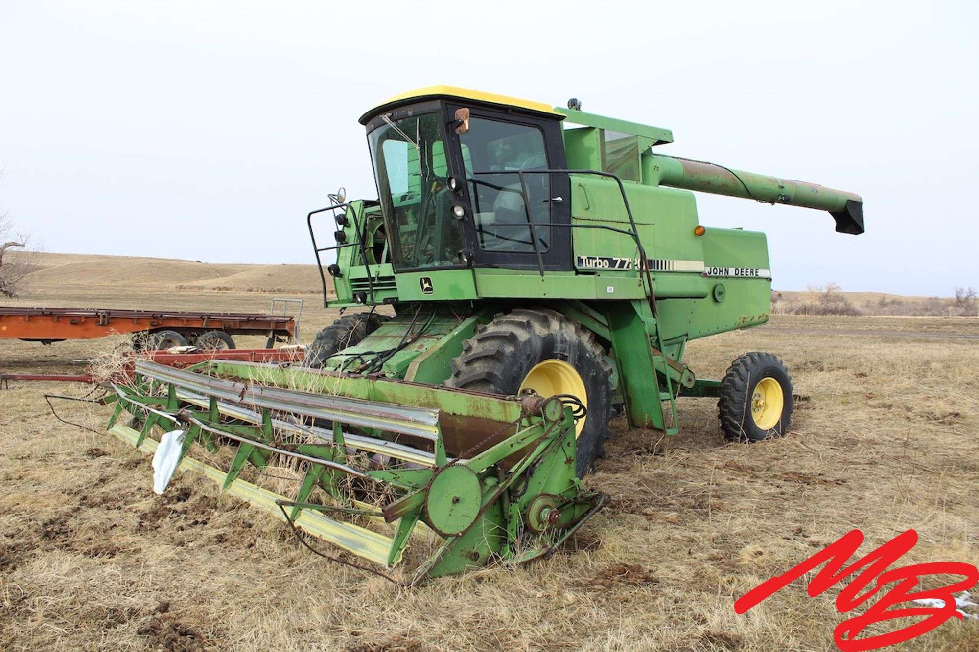 マーリー John Deere 7720 Turbo Diesel Combine, 4588 hrs - Musser Bros Inc