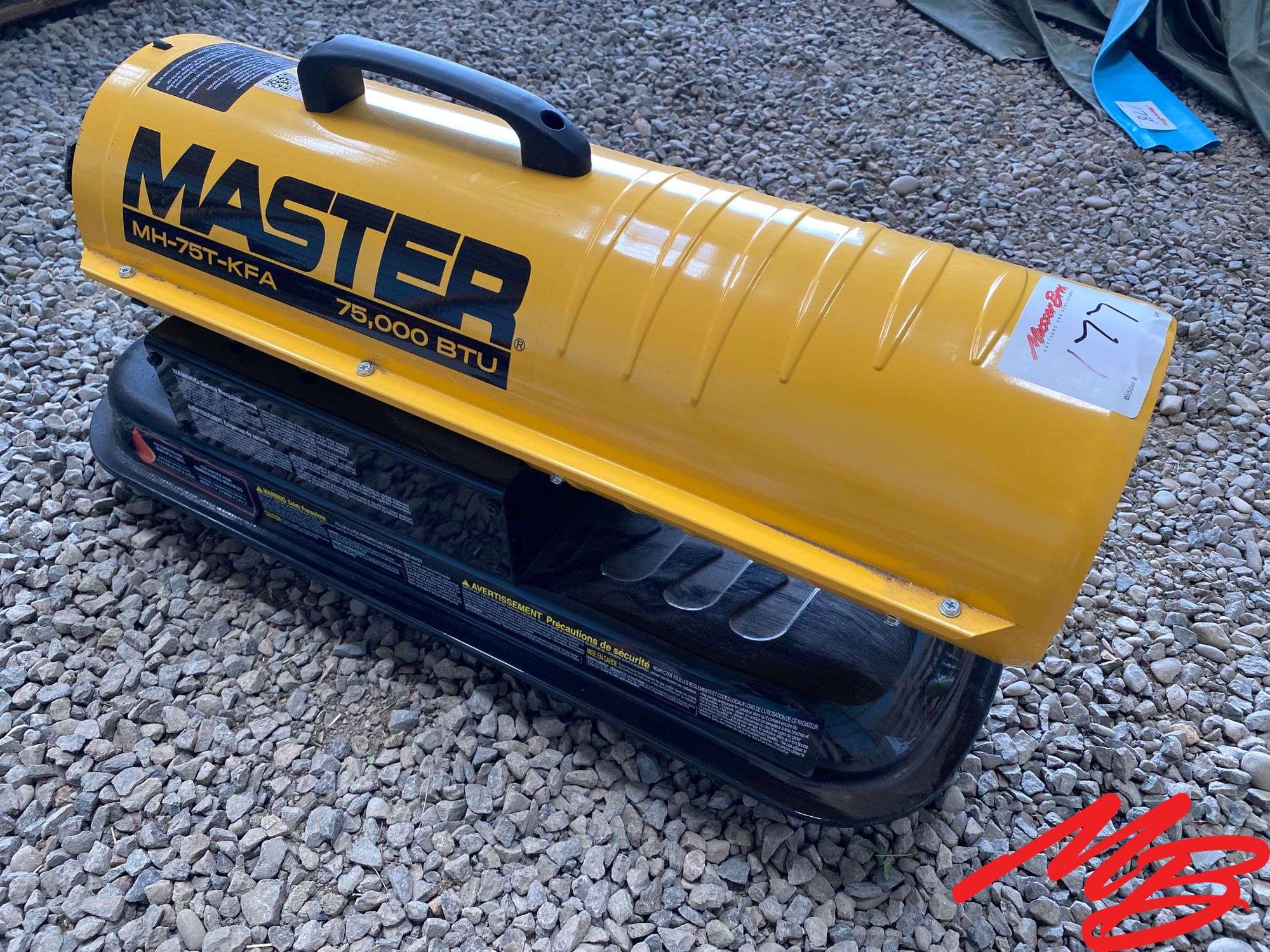Master MH-75T-KFA 75,000 BTU Space Heater, Kerosene or Diesel Fuel - Musser  Bros Inc