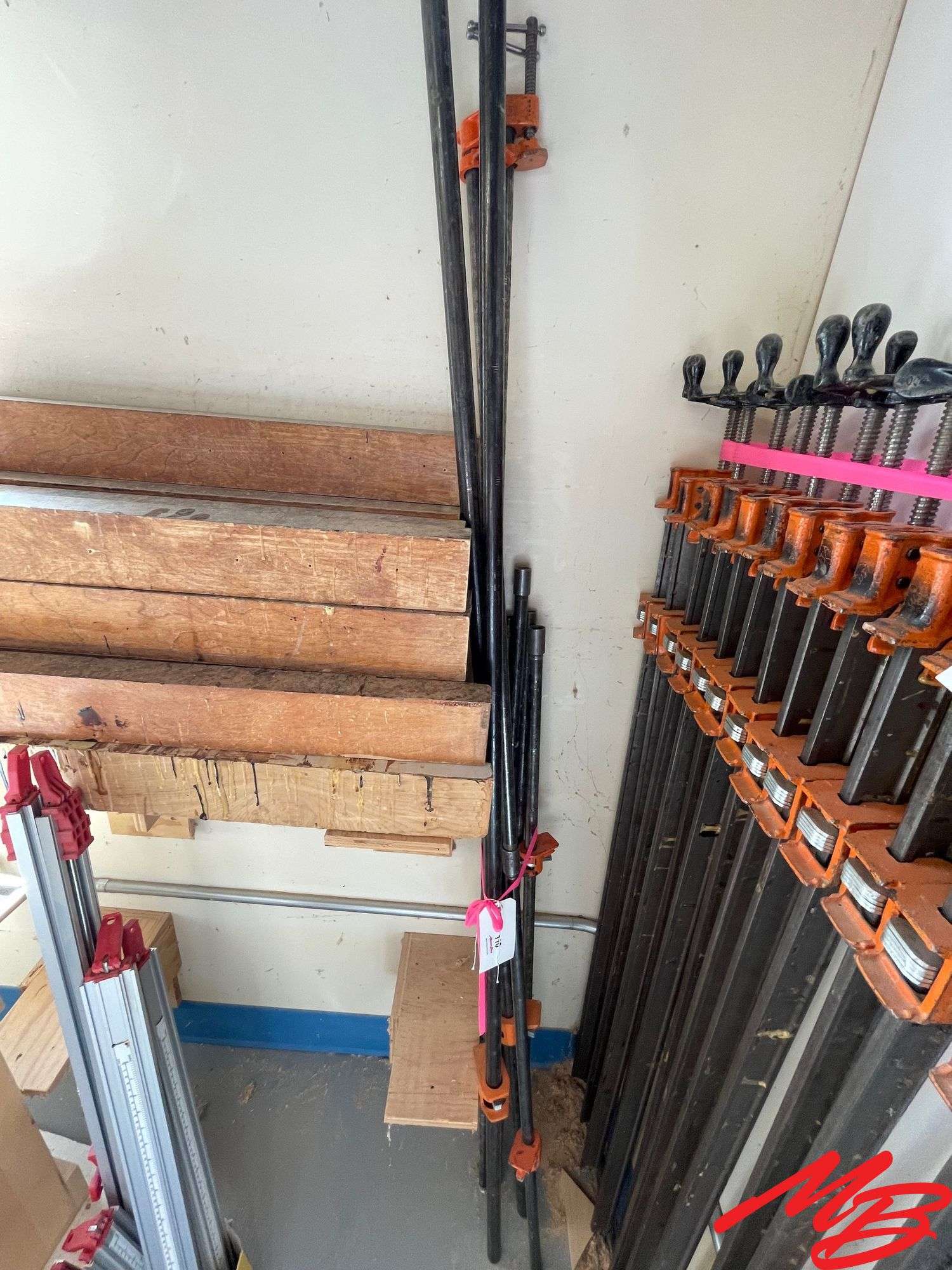 (6) Pipe Clamps, 4', 6' & 8'