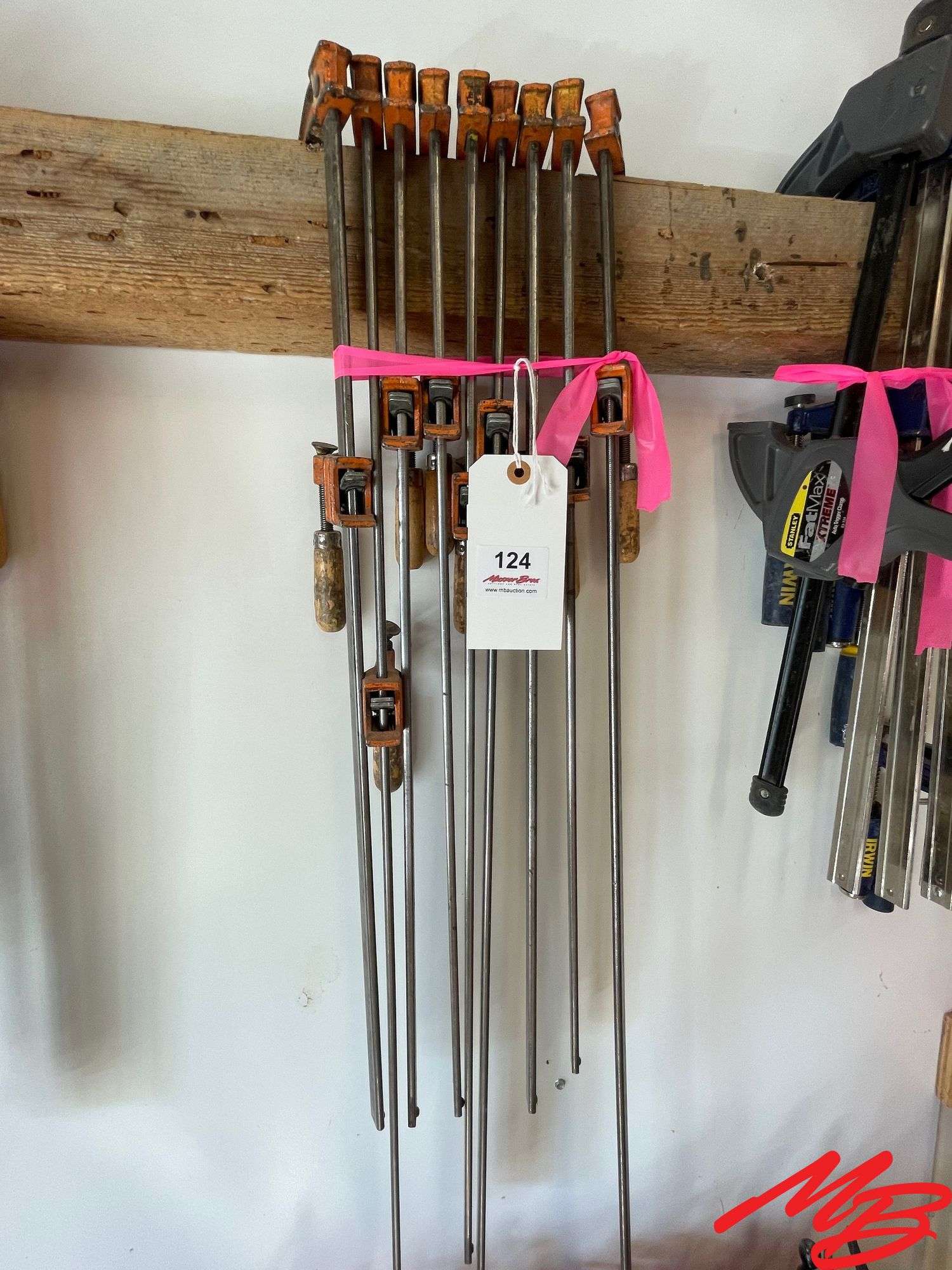 (9) Bar Clamps, 24" to 36"