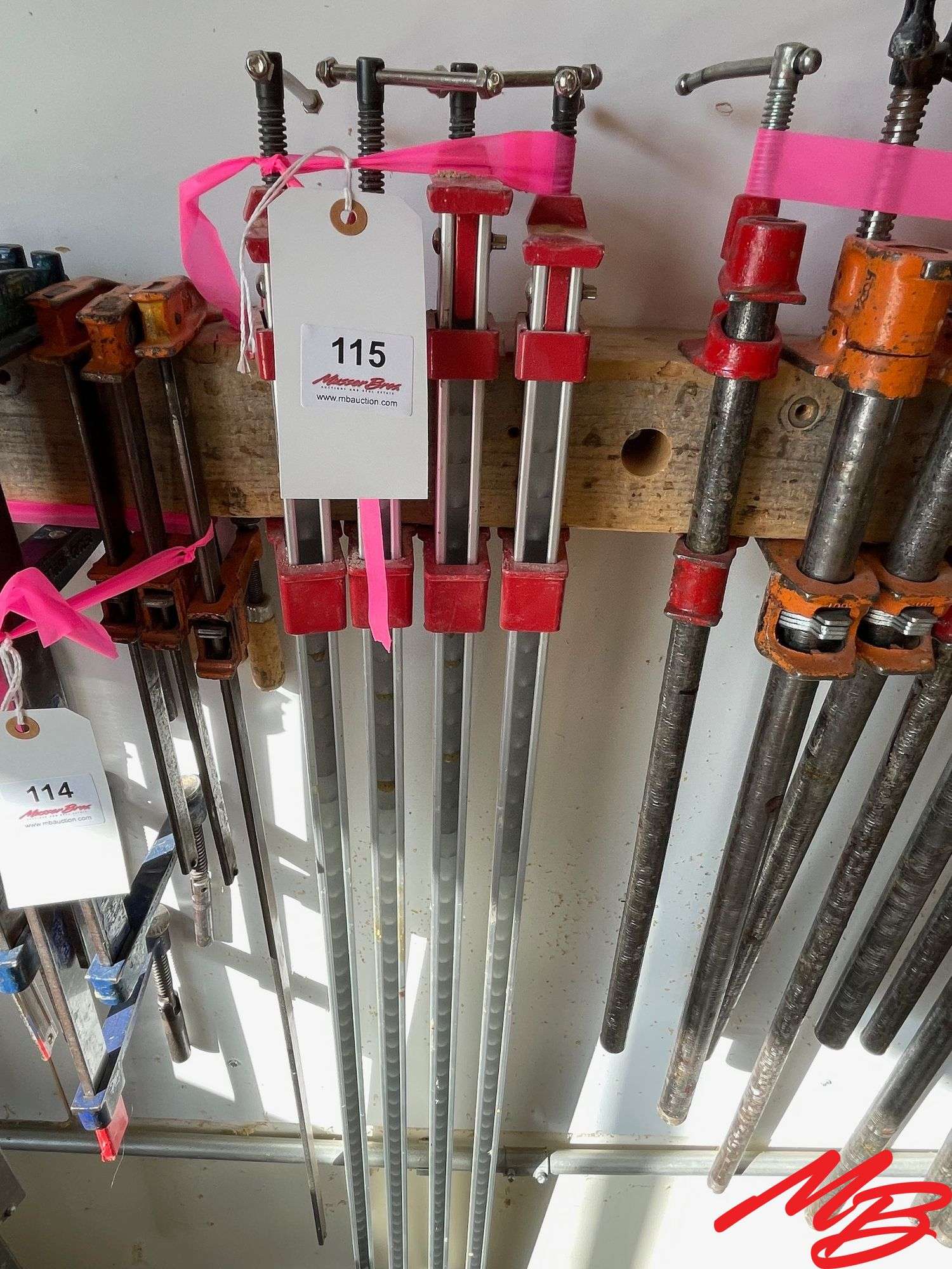 (4) 48" Aluminum Quick Action Bar Clamps