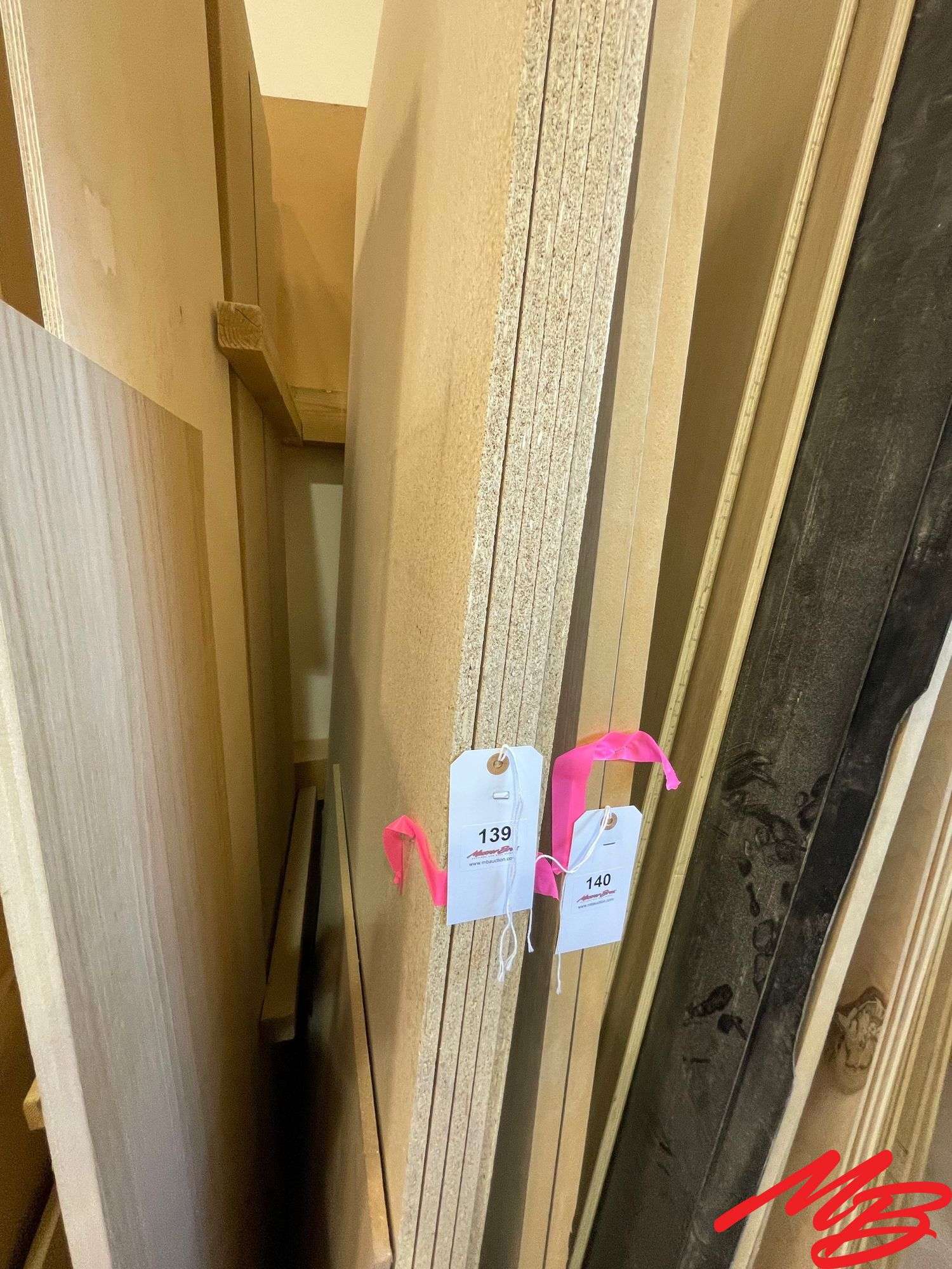 (5) Sheets of 1/2" Particle Board, 4'x8'