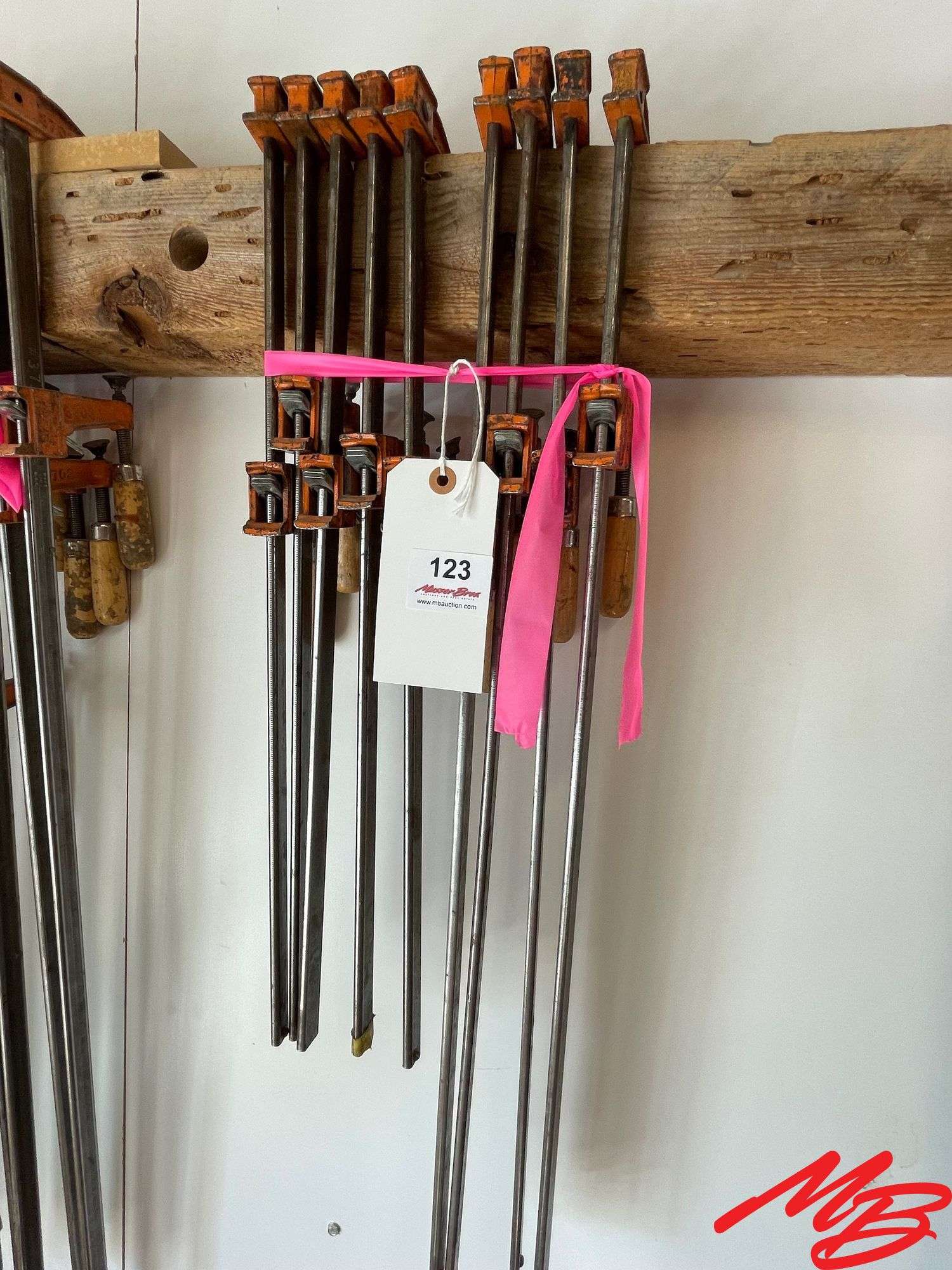 (9) Bar Clamps, 18" to 24"