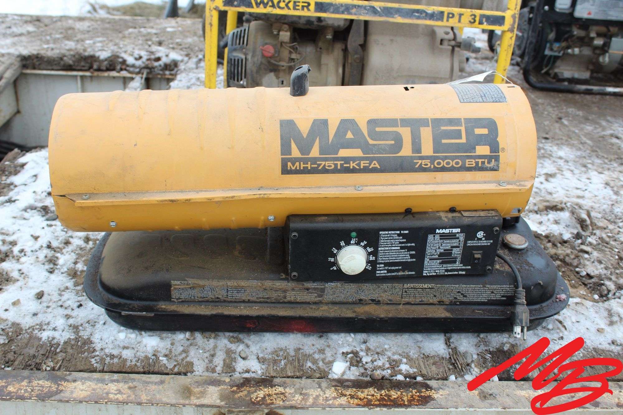 Master Diesel Space Heater, MH-75T-KFA, 75,000btu - Musser Bros Inc