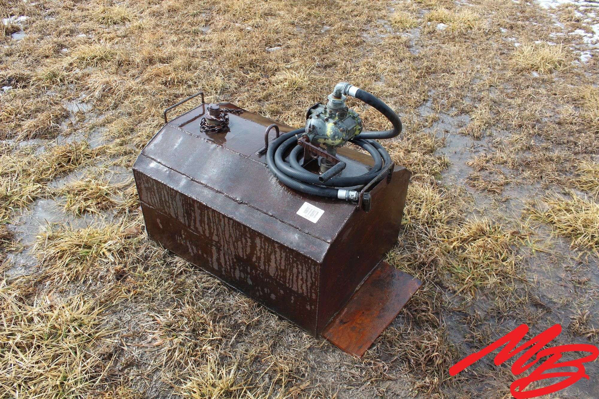 Shop Built Fuel Tank, Hand Rotary Pump